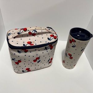 kate spade mi Cheri lunch tote and coffee tumbler